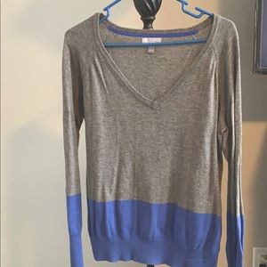 Grey and blue sweater